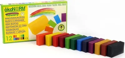 Produktbild von ökoNorm Wachsmalblöcke nawaro - 12 Farben