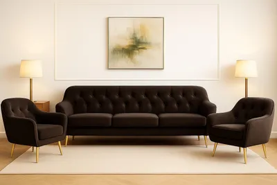 Produktbild von Wohnzimmer-Set BENITO 2: 3-Sitzer Sofa + 2 Sessel – Stil, Komfort und Funktionalität für Ihr Zuhause