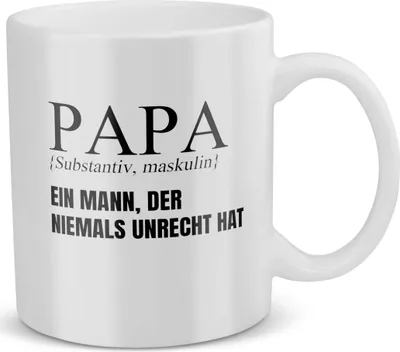 Produktbild von 22Feels Papa Geschenk Vatertag Vater Tasse Geburtstag Kaffeetasse Männer Weihnachten Herrentag Geschenkidee
