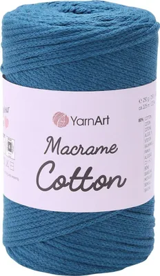 Produktbild von Yarn Art Macrame Baumwolle 2 mm 225 m 789 Midnight Blue Schnur