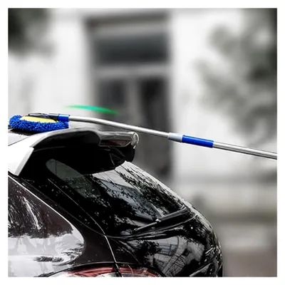 Produktbild von Auto-Reinigungsbürste – verstellbarer Mikrofaser-Mopp mit ausziehbarem Teleskopgriff aus Aluminium