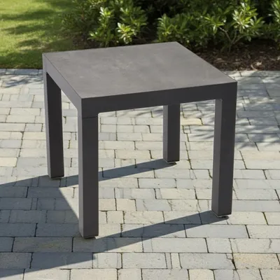 Produktbild von Lesli Living Beistelltisch "Down Town" dunkelgrau 50x50cm