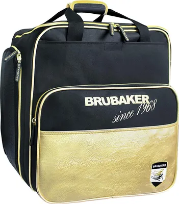 Immagine prodotto di BRUBAKER Super St. Moritz Borsa porta scarponi Borsa porta casco Sistema di trasporto a zaino con scomparto per scarponi - Nero Oro