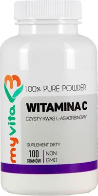 Produktbild von MyVita Vitamin C Pulver 100g - L-Ascorbinsäure