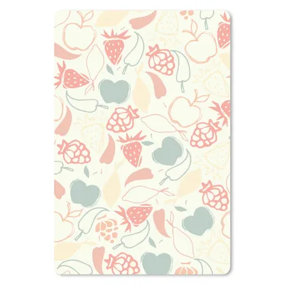 Produktbild von MuchoWow® Mauspad Mousepad Obst - Pastell - Muster 18x27 cm - Mousepads - Maus Mat - Pad - Mausunterlage