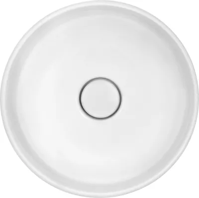 Produktbild von systemceram Aufsatzwaschbecken PATERA 40 - POLAR - mit keramischer Abdeckung / Spüle / Becken