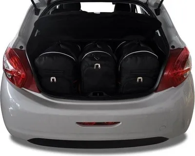 Produktbild von Peugeot 208 Hatchback 2012-2015 Kofferraumtaschen Set 3 Stk