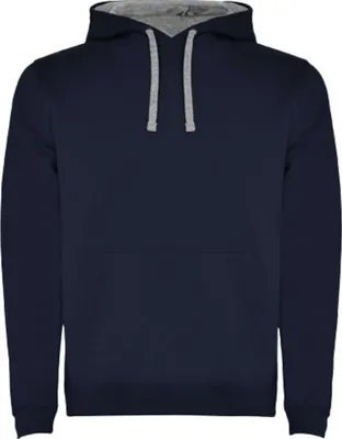 Produktbild von Roly - "Urban" Kapuzenpullover für Herren PF4349 (L) (Marineblau/Grau meliert)