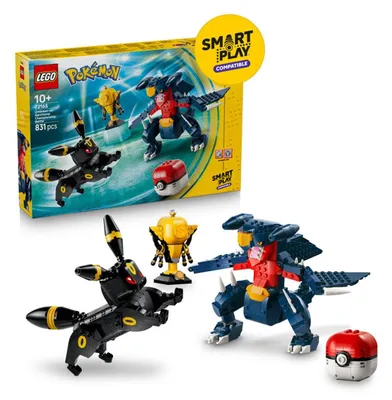 Image de LEGO SMART Play™ : Combat de champions – Umbreon contre Garchomp, Kit de construction, À partir de 10 ans, Plastique, 831 pièces, 1,17 kg