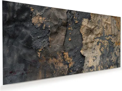 Produktbild von Glasbild 120x60cm in XXL für Wohnzimmer, Schlafzimmer Motiv Abblätternde Farbe