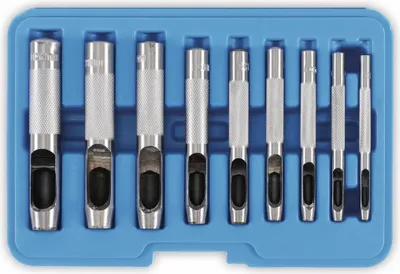 Immagine prodotto di BGS Set di punzoni 3-12 mm da 9 pezzi 565 (Tubi per punzonatura Punzone per fori Fresa per fori)