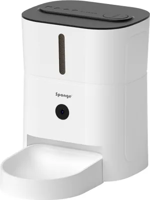 Productafbeelding van SPONGE Automatische voerbak met slimme camera – een slimme voerautomaat voor huisdieren – 3 liter