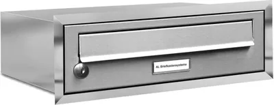 Produktbild von 1er Edelstahl Briefkastenanlage für Unterputz Montage