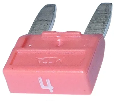 Mini-Sicherungen 4 A, rosa, 11,9 mm, 10 Stück, 6-36 V
