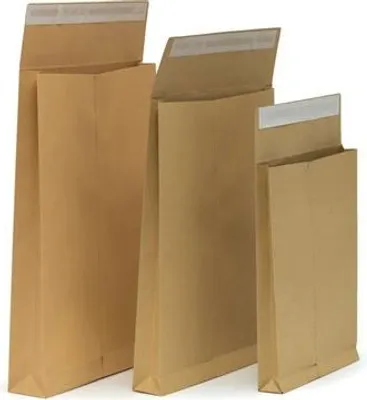 Obrázok produktu pre Obálky na zasielanie pre kuriérske služby, rozširovateľné, B5 / hnedé / HK 3D / 250 kusov