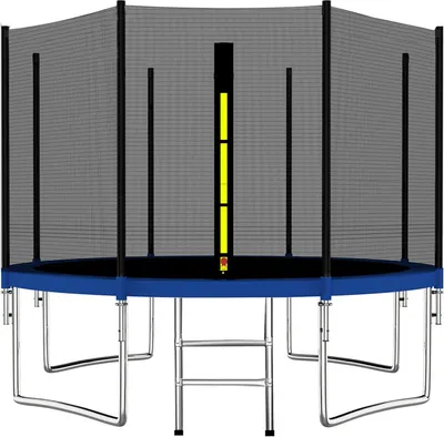Produktbild von Sicherheitsnetz Außennetz für Trampolin 396 cm (13 ft) mit 8 Pfosten, Fallschutznetz, Ersatznetz, Zubehör