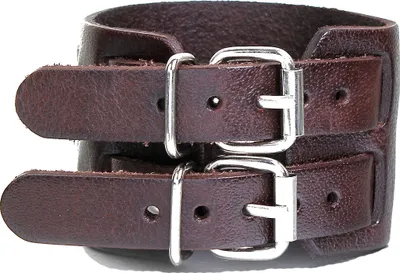 Produktbild von Lederarmband Herrenarmband Miniblings dunkelbraun Kunstleder Armband braun doppelt