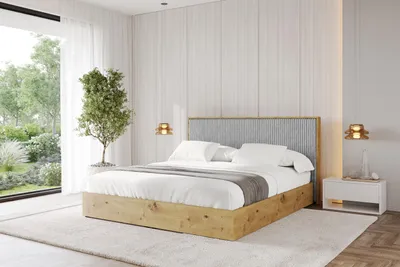 Produktbild von ALTDECOR Polsterbett mit Bettkasten -ENZO10 160x200 Grau, Lattenrost Boxbett mit Kopfteil und Stauraum Doppelbett ohne Matratze