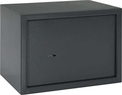 Produktbild von Safe Box mit Schloss Dunkelgrau 35 x 25 x 25 cm Stahl