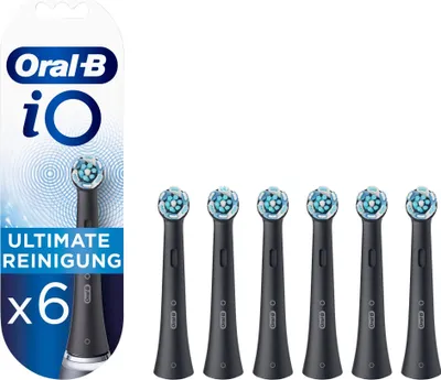 Produktbild von Oral-B iO Aufsteckbürsten Ultimative Reinigung BLACK 6er
