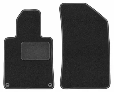 Productafbeelding van Velours voormatten voor Peugeot 508 I 2010-2018 (sedan/stationwagen) – 2-delig, grafiet, op maat – Wielganizator LUX