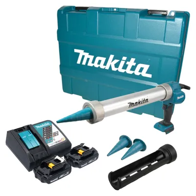 Zdjęcie produktu dla Makita DCG 180 RYEX akumulatorowy pistolet na kartusze 18 V 300 / 600 ml + 2x akumulator 1,5 Ah + ładowarka + walizka