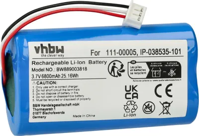 Produktbild von vhbw Akku kompatibel mit Sonos Roam Lautsprecher Boxen Speaker (6800 mAh, 3,7 V, Li-Ion)