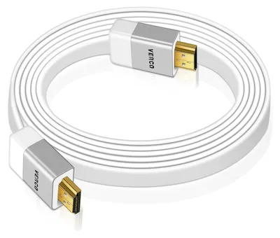 Obrázek produktu pro 2m kabel HDMI 2.0 Plochý tenký 4K UHD Ultra HD 3D Ethernet ARC CEC Vysokorychlostní HDTV