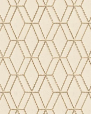 Produktbild von Profhome DE120063-DI Grafik Tapete Geometrisch glänzend beige gold 5,33 m2