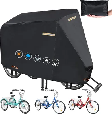 Produktbild von Dreirad für Erwachsene – Modell 420D – Wasserdicht – 191 x 112 x 77 cm