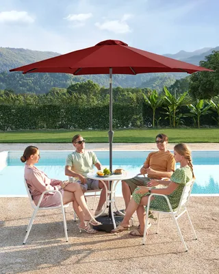 Produktbild von SONGMICS Sonnenschirm Ø300 cm UPF 50+ beidseitig um 30° knickbar