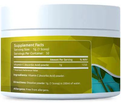Obrázok produktu pre Vitamín C v prášku, 50 g