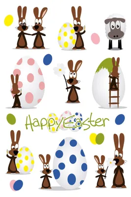 Produktbild von HERMA 1729, Papier, Mehrfarbig, Permanent, Junge/Mädchen, Ostern, 30 Stück(e)