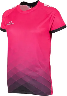 Immagine prodotto di Maglia Stanno Altius a maniche corte da donna - Rosa / Nero  | Taglia: S