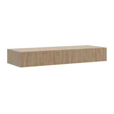Obrázek produktu pro Selsey Nolie - nástěnný toaletní stolek se 2 zásuvkami, dubový vzhled, 110 cm