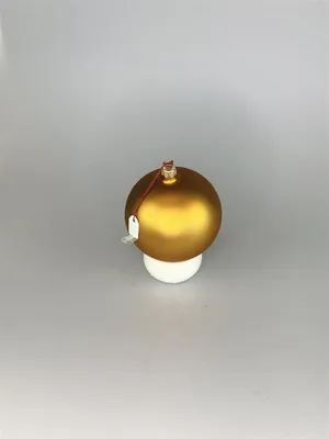 Produktbild von Drescher Weihnachskugel mattgold 10Ø