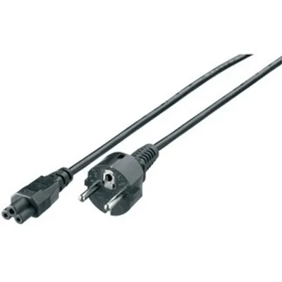 Produktbild von Equip Hochwertiges Netzkabel, C5 auf Schuko, 1.8m, 1,8 m, C5-Koppler, CEE7/4