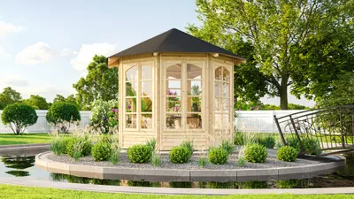 Produktbild von 8-Eck Pavillon 234 B B x T x H 336 x 365 x 300