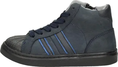 Image de KEQ Jongens veterschoenen Veterschoenen Hoog - blauw - Maat 25