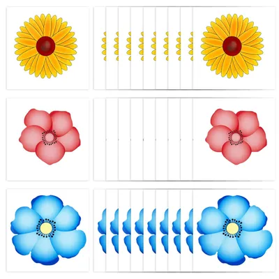 30er-Pack transparente Fliegenfalle für Fenster mit Blumenmotiven