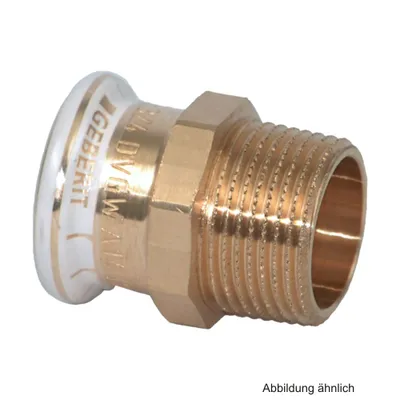 Produktbild von Geberit 61701 Mapress Kupfer Übergang mit Außengewinde: CC499K, d=12mm, R=3/8