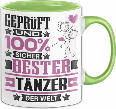 Produktbild von Tänzer Geschenk Lustiger Spruch für Tänzer Geschenkidee Bester Tänzer Der Welt (Grün)