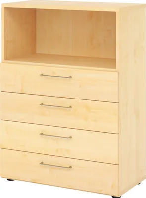 Produktbild von bümö smart Schubladen Kombi - 4 Schübe - Nachbildung Ahorn