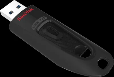 Produktbild von SanDisk ULTRA USB, 32 GB, USB Typ-A, 3.2 Gen 1 (3.1 Gen 1), 100 MB/s, Dia, Schwarz