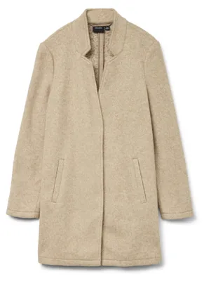 Produktbild von VERO MODA Damen Kurzmantel VMBrushedkatrine lange Damenjacke mit Stehkragen 1023