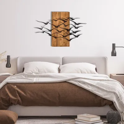 Produktbild von Wallity, migrace, nástěnná dekorace, černá, kov, 86 x 58 cm
