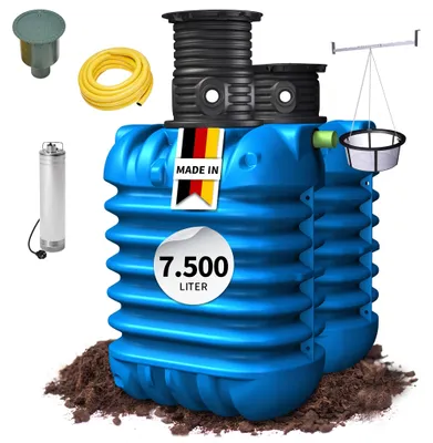 Productafbeelding van 4rain MODULARIS ondergrondse regenwatertank-pakket 7500 L Tuin-Comfort, AI-gegenereerde afbeelding