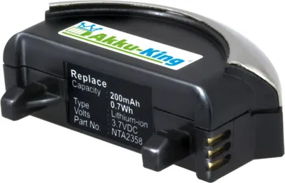 Produktbild von Akku kompatibel mit Bose NTA2358 - Li-Ion 200mAh - für Wireless Headset Bose QC3, 40228, 40229