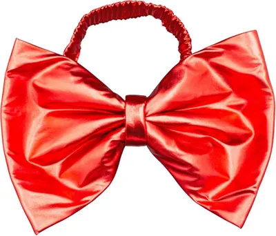 Obrázek produktu pro Mašle na židle 50×32 cm červená - velká dekorativní mašle na židle - elegantní červená dekorace na večírky, svatby, Vánoce a akce - snadné připevnění pomocí gumičky - opakovaně použitelná vánoční dekorace