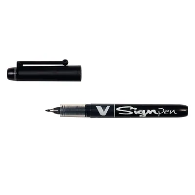 Obrázok produktu pre PILOT pero s vláknovým hrotom V Sign Pen, čierne, šírka čiary: 0,6 mm